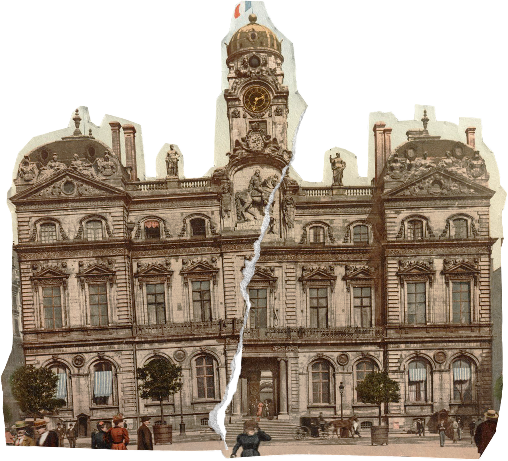 Lyon Hotel De Ville Cut Out